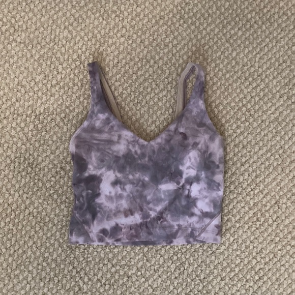 lululemon athletica Tops - Super cute purple tie die align tank! Size 2!
